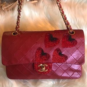 RARE** Chanel Classic Flap w/Swarovski Crystals